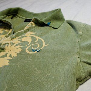 Vigoss Men's Floral Polo-esque Shirt